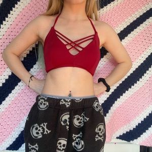 Dorina Red Triangle Bikini Top